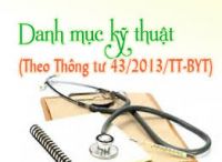 Danh mục kỹ thuật tại bệnh viện YHCT